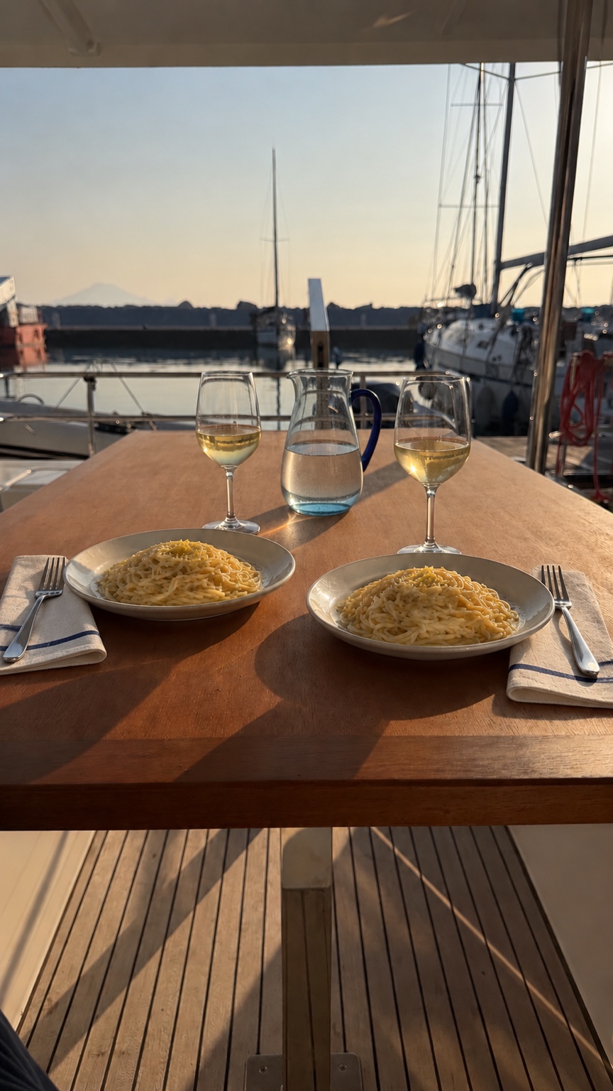 Pranzo a bordo